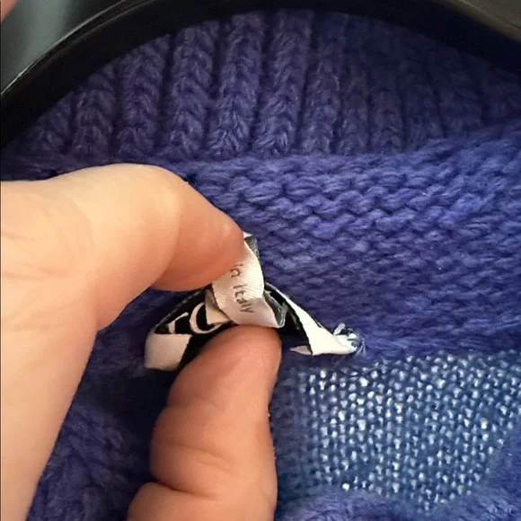 Loewe Mohair Polo Sweater Blue Size S - Picture 6 of 15